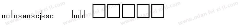 notosanscjksc bold字体转换